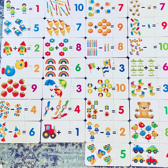 Vtech Alphabet Apple & Learning Journey Match-it Math Puzzle - Picture 5 of 5